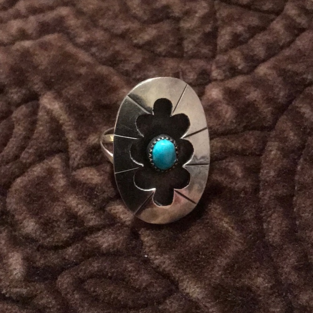 Authentic Turquoise Vintage Ring - image 1